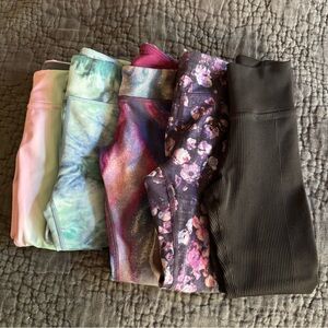 Athleta Girl Leggings- 5 Pairs